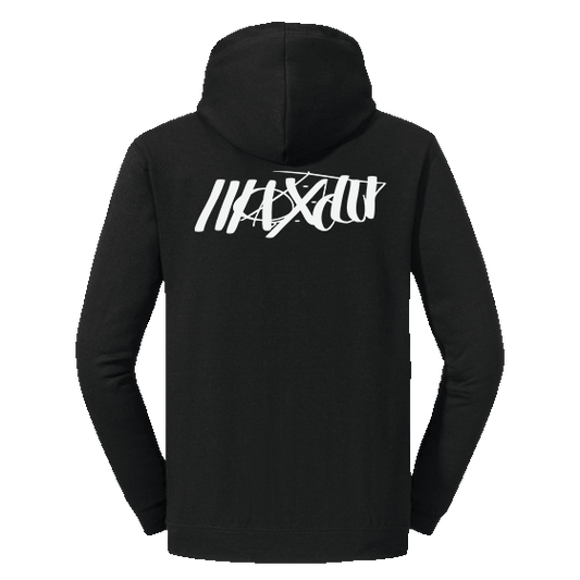 Black Full-zip Skate Hoddie Maxolut Brand Back
