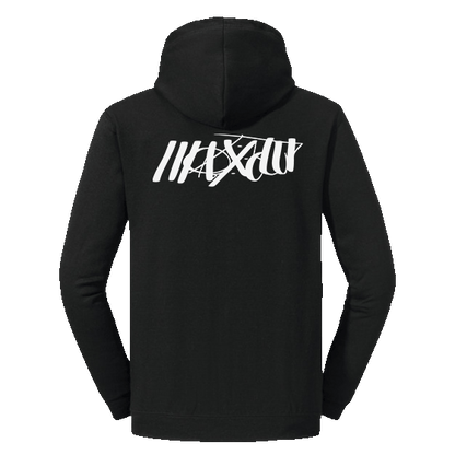 Black Full-zip Skate Hoddie Maxolut Brand  Back