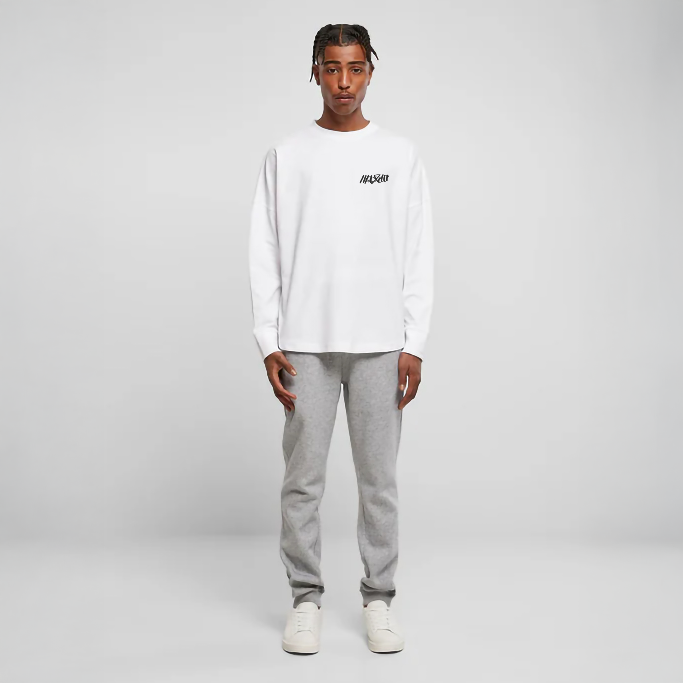 Oversize Long-Sleeve 'White' T-Shirt
